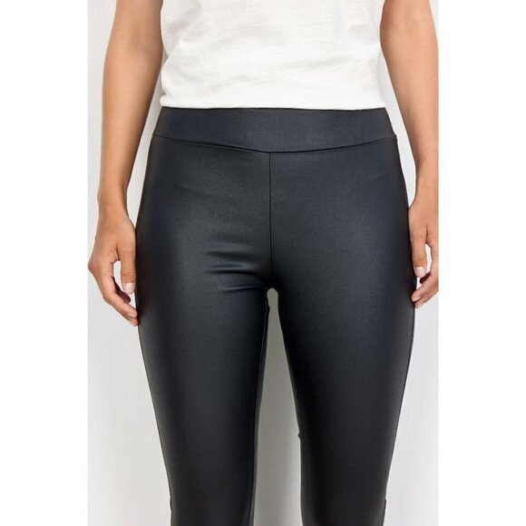 NWT SOYA CONCEPT Black Pam 2 Faux Leather Pants - Picture 8 of 11